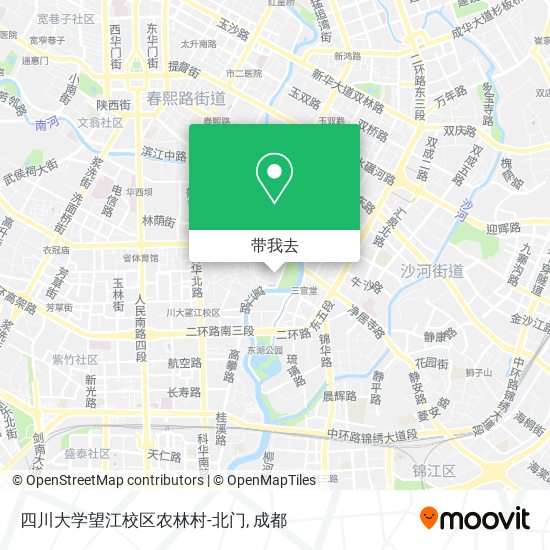 四川大学望江校区农林村-北门地图