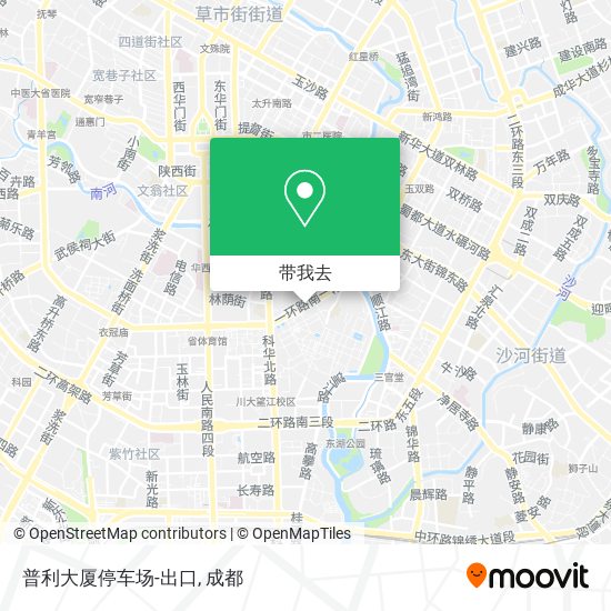普利大厦停车场-出口地图