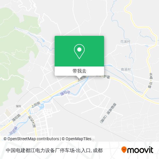 中国电建都江电力设备厂停车场-出入口地图