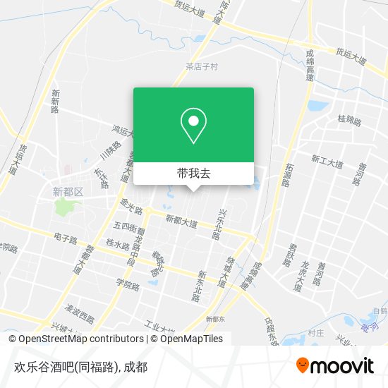 欢乐谷酒吧(同福路)地图