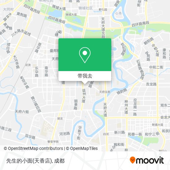 先生的小面(天香店)地图