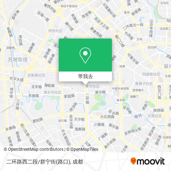 二环路西二段/群宁街(路口)地图