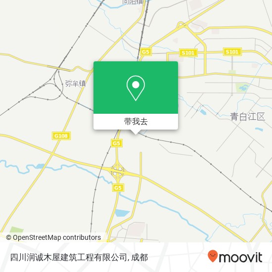 四川润诚木屋建筑工程有限公司地图