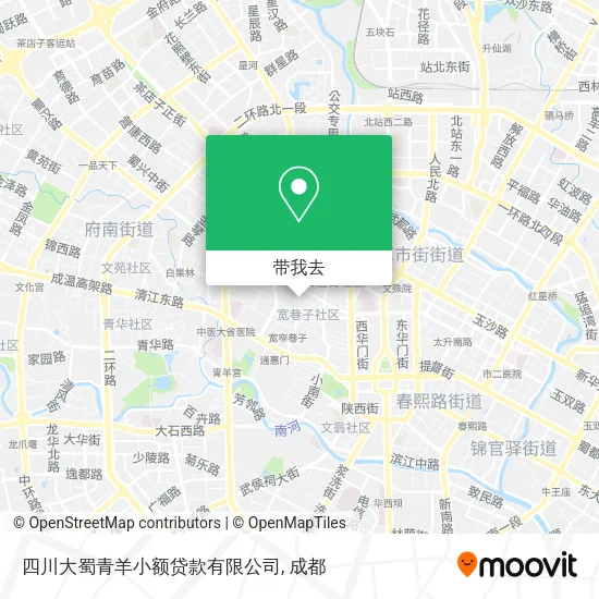 四川大蜀青羊小额贷款有限公司地图