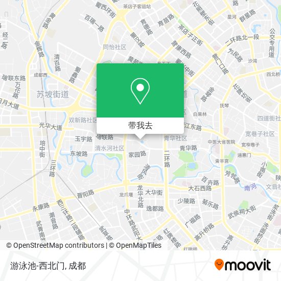 游泳池-西北门地图
