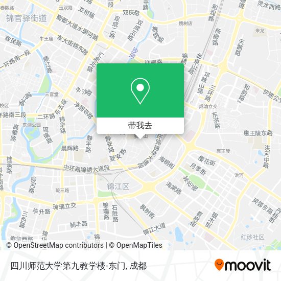 四川师范大学第九教学楼-东门地图
