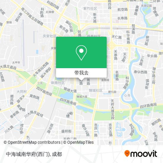中海城南华府(西门)地图