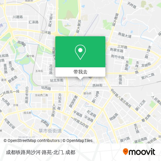 成都铁路局沙河·路苑-北门地图