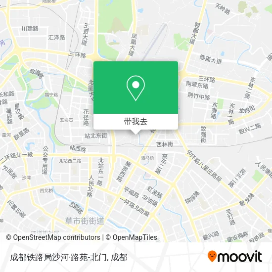 成都铁路局沙河·路苑-北门地图