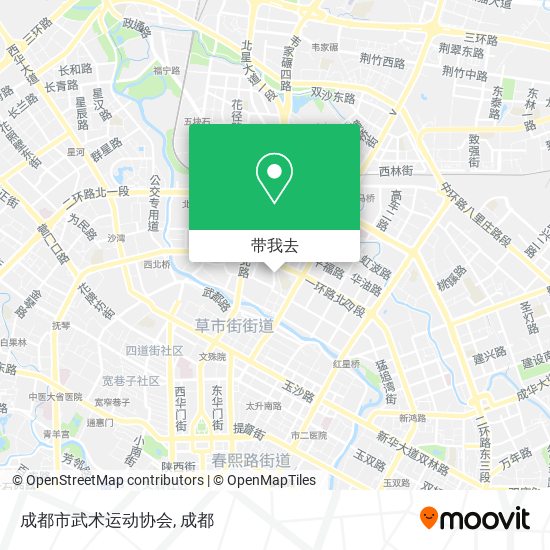 成都市武术运动协会地图