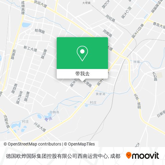 德国欧烨国际集团控股有限公司西南运营中心地图