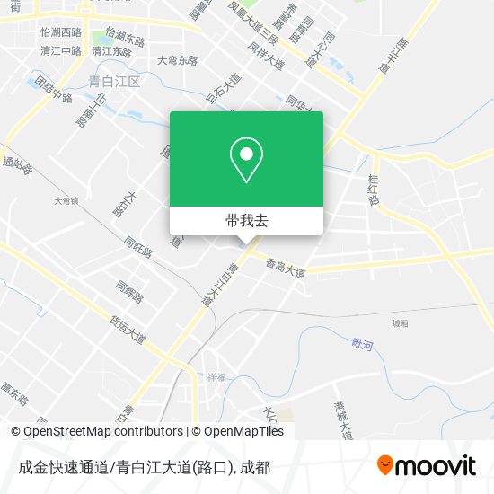 成金快速通道/青白江大道(路口)地图