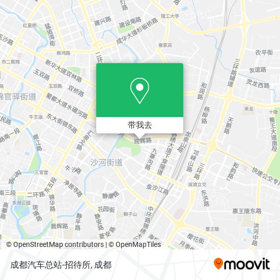 成都汽车总站-招待所地图