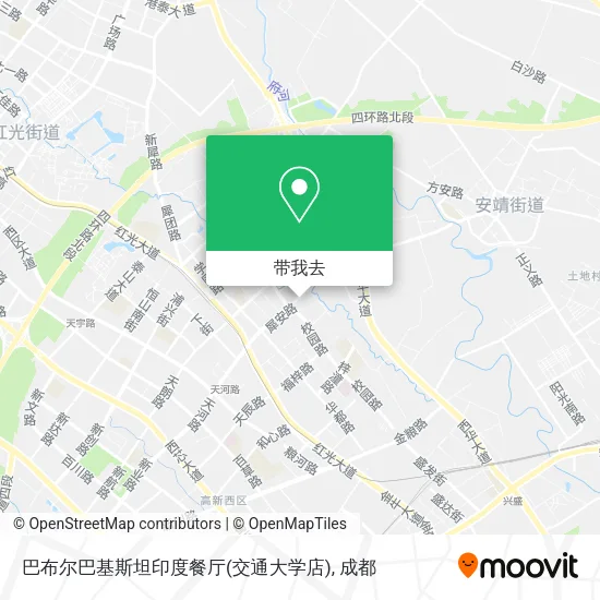 巴布尔巴基斯坦印度餐厅(交通大学店)地图