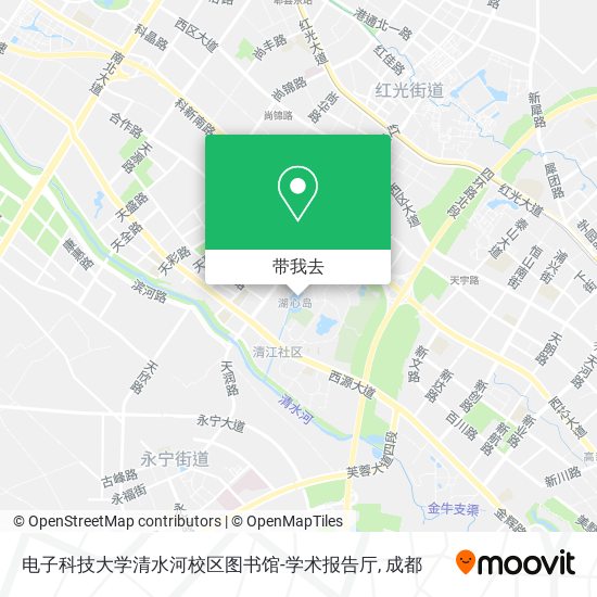 电子科技大学清水河校区图书馆-学术报告厅地图