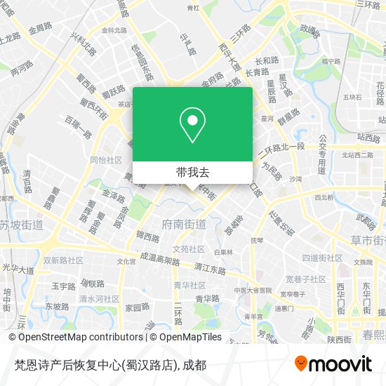 梵恩诗产后恢复中心(蜀汉路店)地图