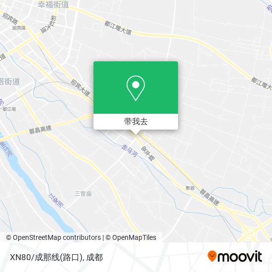 XN80/成那线(路口)地图