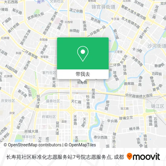 长寿苑社区标准化志愿服务站7号院志愿服务点地图