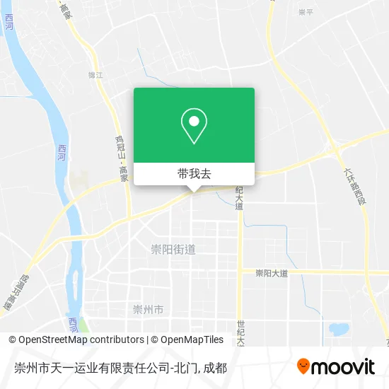 崇州市天一运业有限责任公司-北门地图