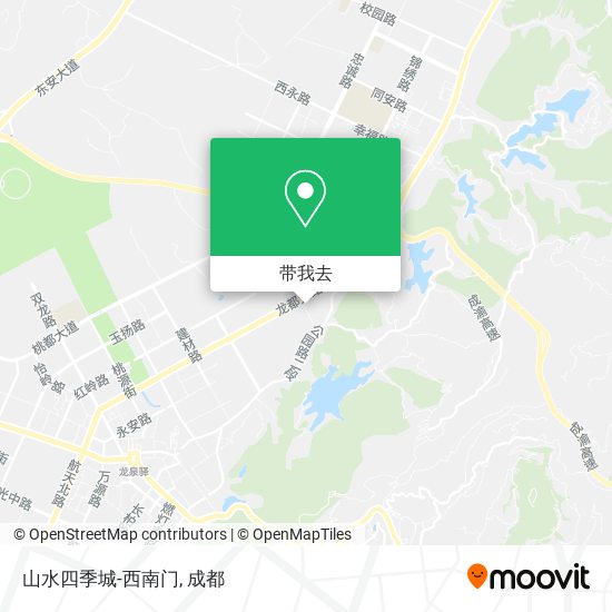 山水四季城-西南门地图