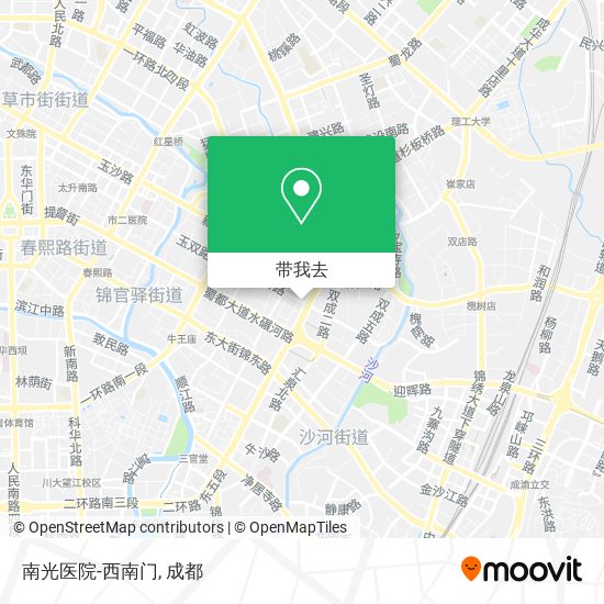 南光医院-西南门地图