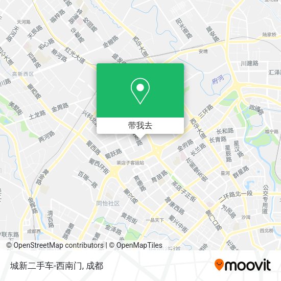 城新二手车-西南门地图