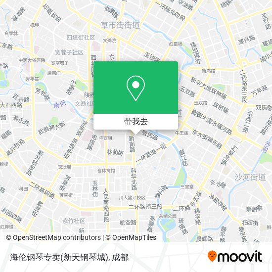 海伦钢琴专卖(新天钢琴城)地图