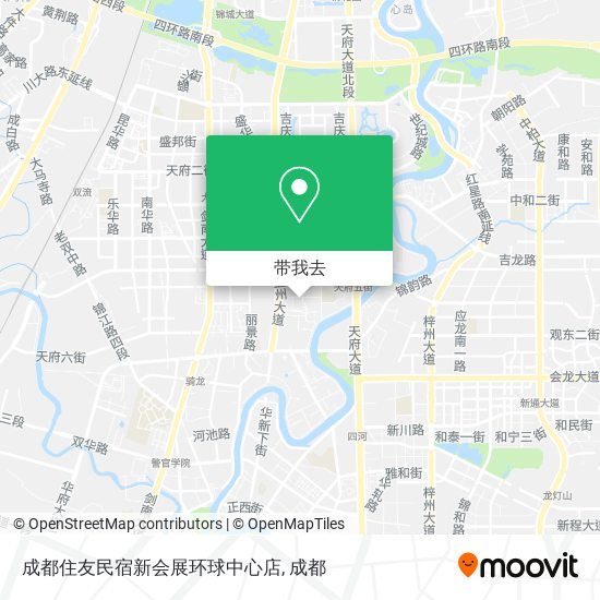 成都住友民宿新会展环球中心店地图
