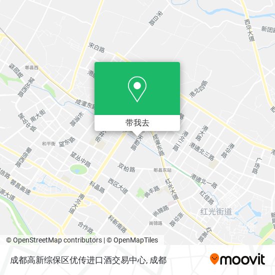 成都高新综保区优传进口酒交易中心地图