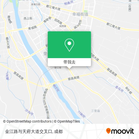 金江路与天府大道交叉口地图