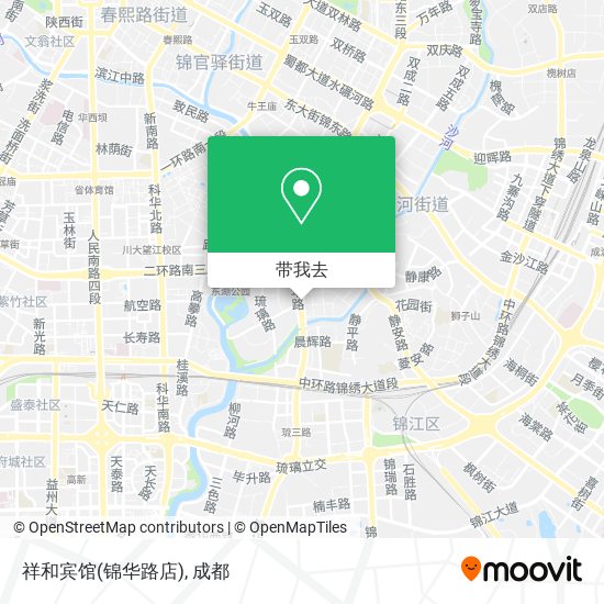 祥和宾馆(锦华路店)地图