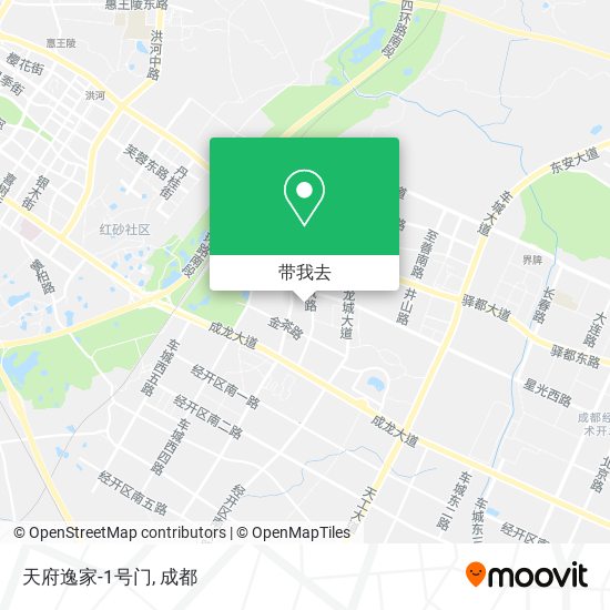 天府逸家-1号门地图