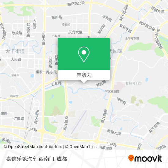 嘉信乐驰汽车-西南门地图