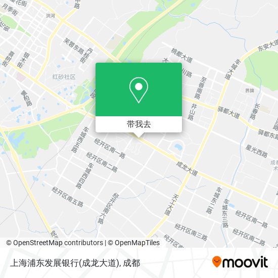 上海浦东发展银行(成龙大道)地图