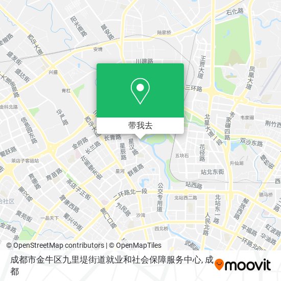 成都市金牛区九里堤街道就业和社会保障服务中心地图