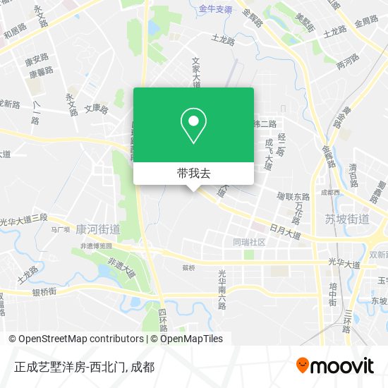 正成艺墅洋房-西北门地图