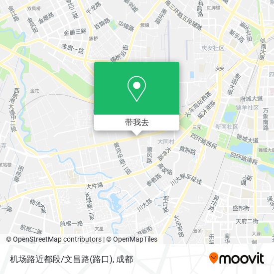 机场路近都段/文昌路(路口)地图