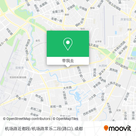 机场路近都段/机场路常乐二段(路口)地图