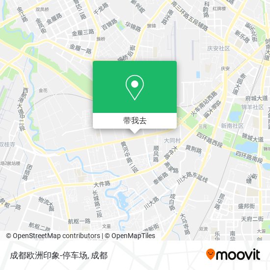 成都欧洲印象-停车场地图
