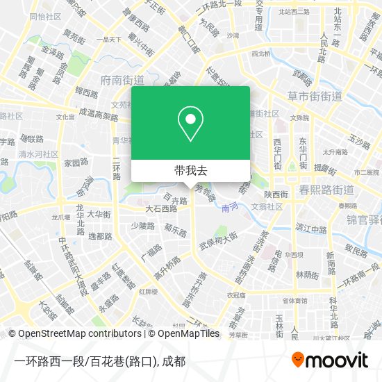 一环路西一段/百花巷(路口)地图