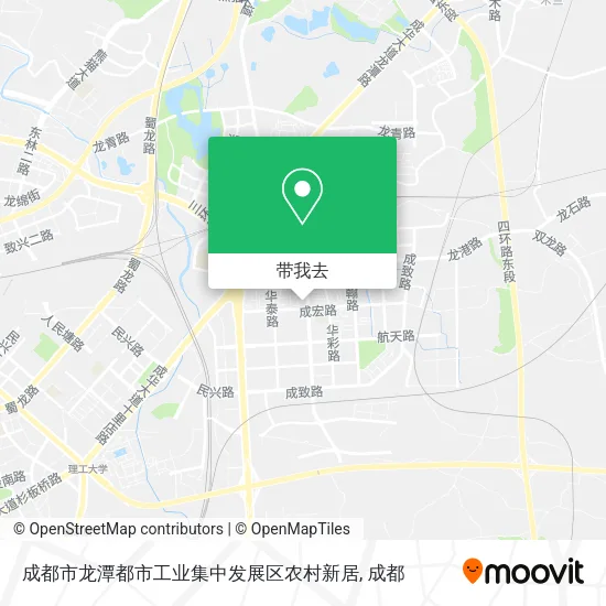 成都市龙潭都市工业集中发展区农村新居地图