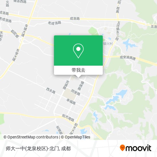师大一中(龙泉校区)-北门地图