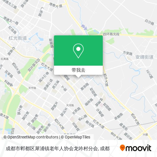 成都市郫都区犀浦镇老年人协会龙吟村分会地图