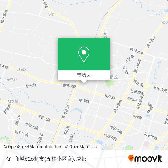 优+商城o2o超市(五桂小区店)地图
