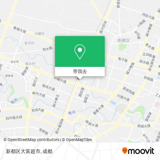 新都区大富超市地图