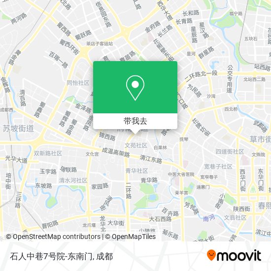 石人中巷7号院-东南门地图