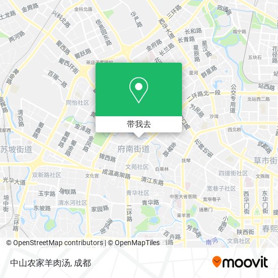 中山农家羊肉汤地图