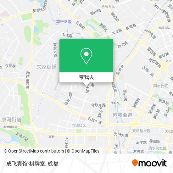 成飞宾馆-棋牌室地图