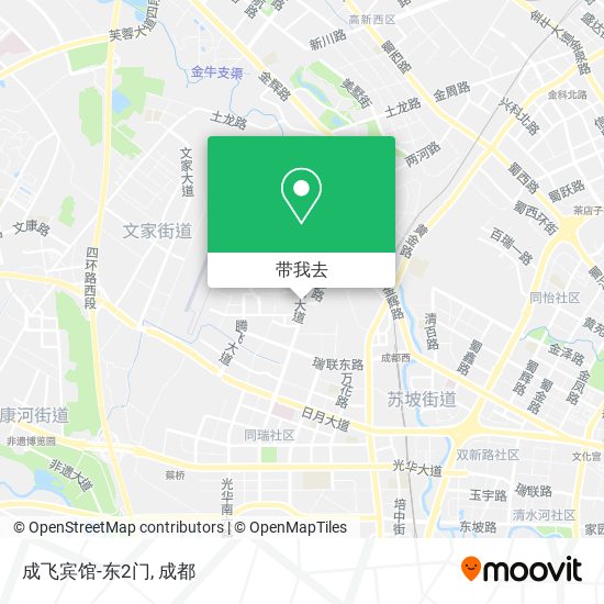 成飞宾馆-东2门地图