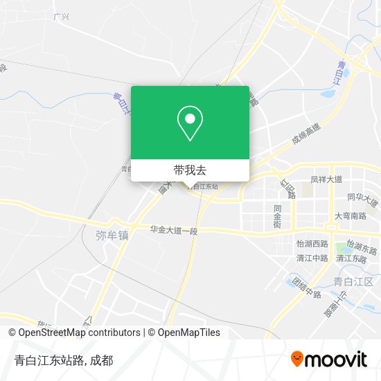 青白江东站路地图